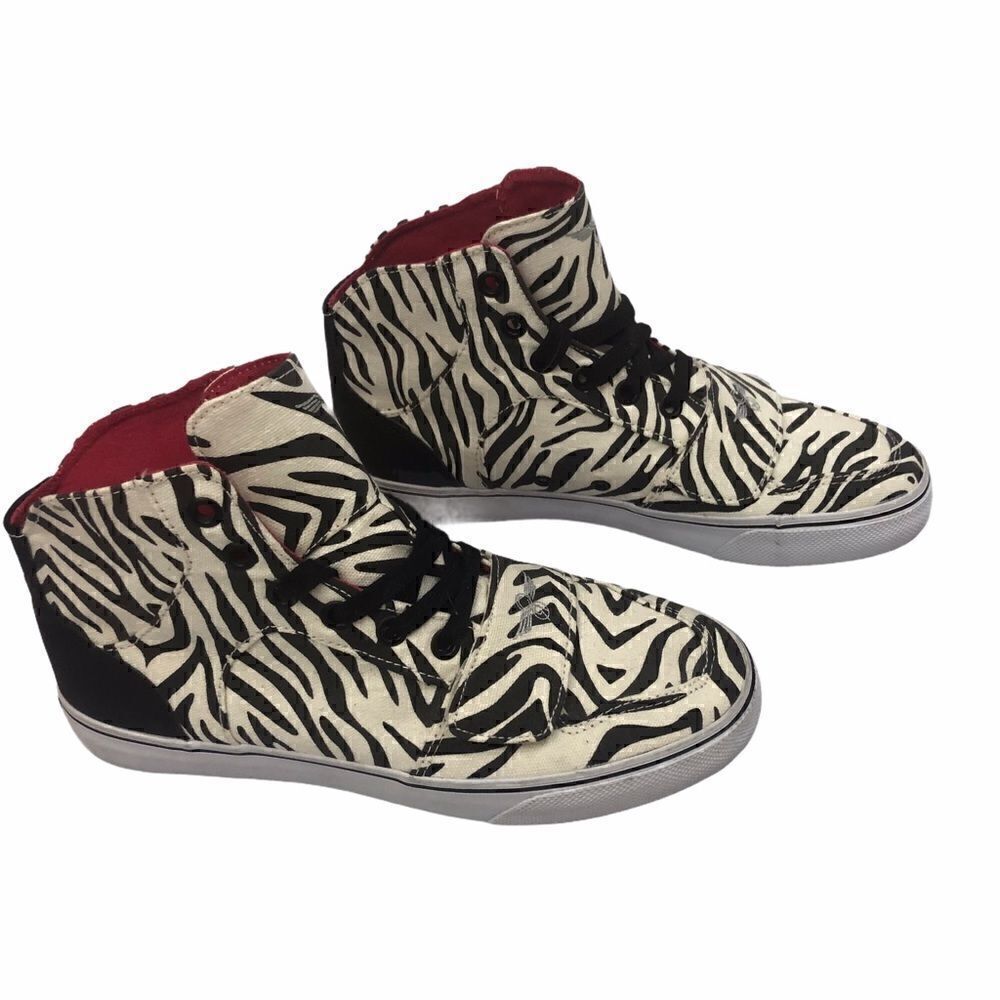 Men’s Creative Recreation Zebra Hi-tops - Picture 5 of 8